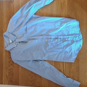 Everlane Blue Button Front Top Long Sleeve Men Size Medium